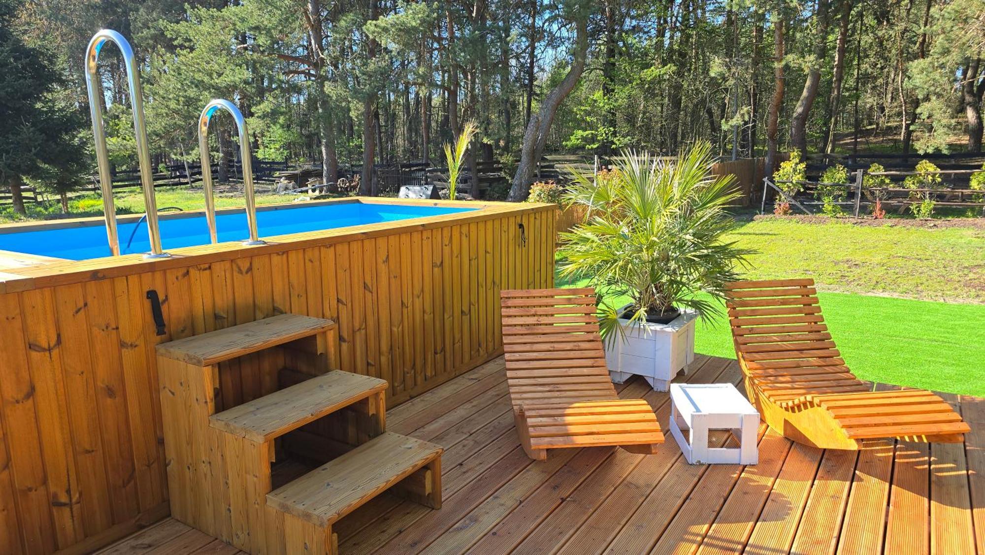 Vip Village Woda Rower - Podgrzewany Basen, Balia, Sauna Miedzierza